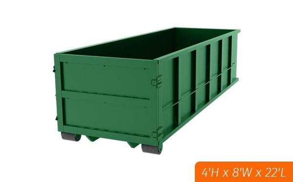 the cost of renting 20 yard dumpsters depends on the location and duration of the rental